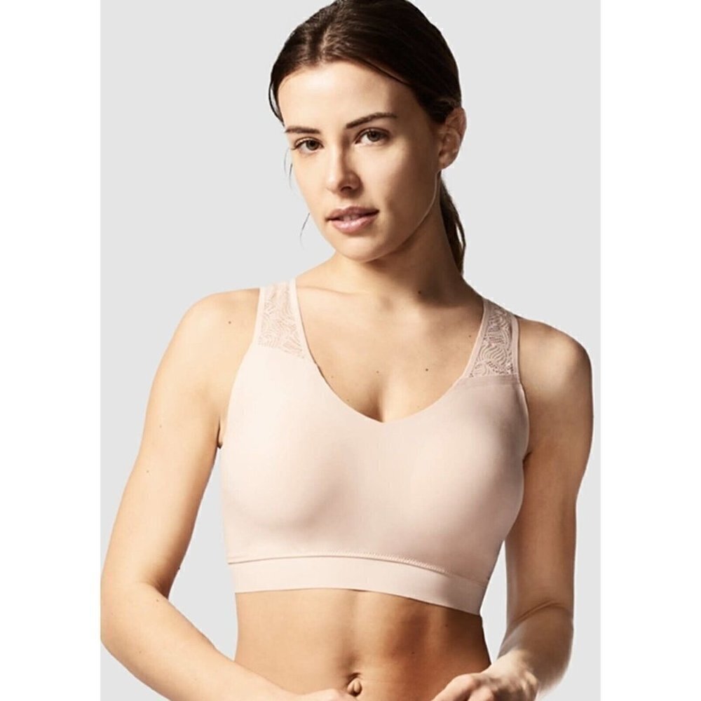 Chantelle Soft Stretch padded bra top with lace back XS/S BNWOT